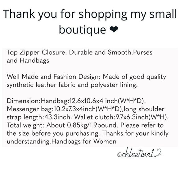 4 Piece Set NEW Tote Bags Wallets Satchel Tote Bags - Picture 11 of 13